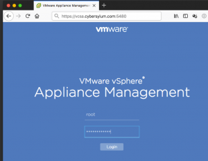 VCSA VAMI Login