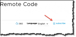 Subscribe to VMware KB Article