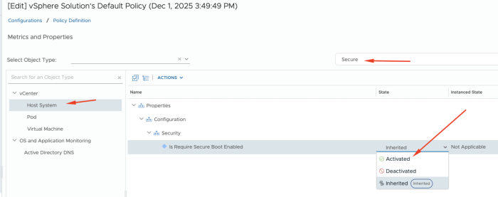 Host Secure Boot Property
